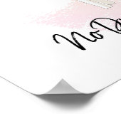 Geen Drama Llama floral poster (Hoek)