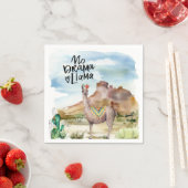 Geen Drama Llama Funny Beschrijving Servet (Insitu)