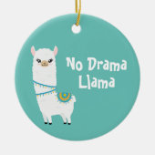 Geen drama Llama keramisch siermiddel Ornament (Voorkant)