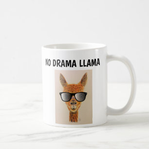 GEEN DRAMA LLAMA met zonnebrillen Koffie Koffiemok