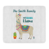 Geen Drama Llama persoonlijk Snijplank (Voorkant)