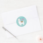 Geen Drama LLAMA Ronde Sticker (Envelop)