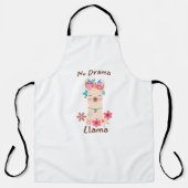 Geen drama Llama Schort (Voorkant)