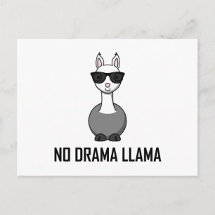 Geen Drama Llama zonnebril Briefkaart
