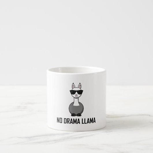 Geen Drama Llama zonnebril Espresso Kop (Voorkant)