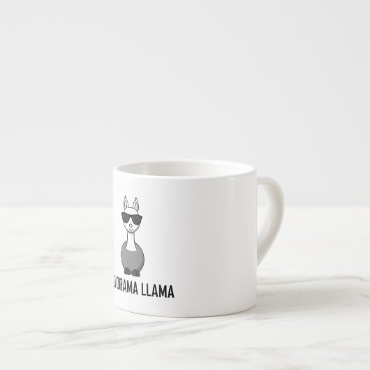 Geen Drama Llama zonnebril Espresso Kop (Voorkant rechts)