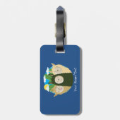 Geen Drama Llamas Brothers Bagagelabel (Achterkant verticaal)