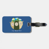 Geen Drama Llamas Brothers Bagagelabel (Achterkant horizontaal)