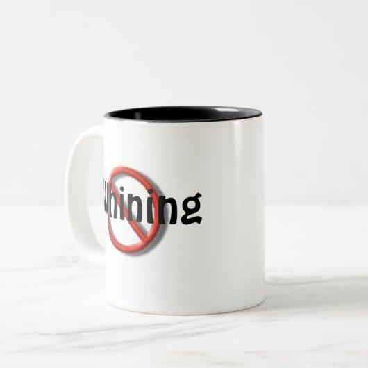 Geen Drama No Whining Mok (Voorkant links)