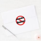 Geen drama Queens Ronde Sticker (Envelop)