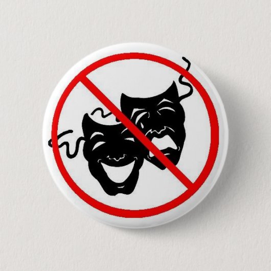 Geen Drama Ronde Button 5,7 Cm (Voorkant)
