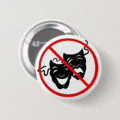 Geen Drama Ronde Button 5,7 Cm (Voorkant /achterkant)