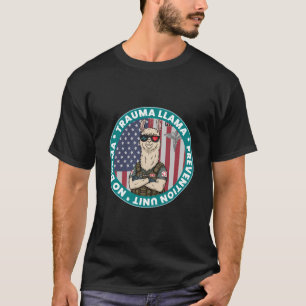 Geen Drama Trauma Llama Nurse Grappig EMS T-shirt 
