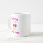 Geen drama voor deze lama - Funny Llama Koffiemok (Voorkant links)