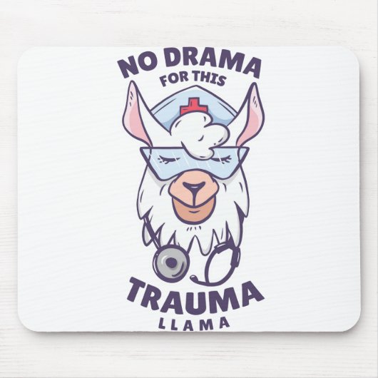 GEEN DRAMA VOOR DEZE TRAUMA LLAMA MUISMAT (Voorkant)
