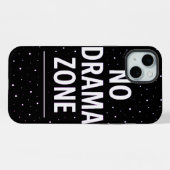 Geen Drama Zone iPhone Hoesje (Achterkant horizontaal)