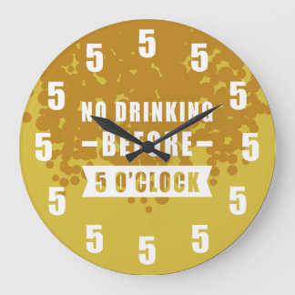 Geen drank voor 5 uur - Biertextuur Grote Klok