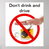 Geen drink en rijden poster (Voorkant)