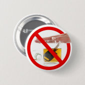 Geen drink en rijden ronde button 5,7 cm (Voorkant /achterkant)