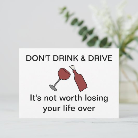 Geen drink- en schijfstation Kaart (Staand voorkant)