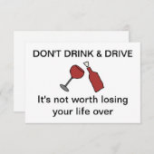 Geen drink- en schijfstation Kaart (Voorkant / Achterkant)