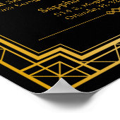 Geen Drink- en stationsboodschappen | Gatsby Art D Poster (Hoek)