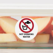 Geen Drink water, verbodsteken Labels (Aangebracht)