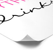 Geen Drinken en dromen Poster (Hoek)