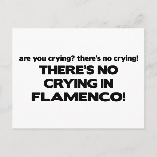 Geen drogen - Flamenco Briefkaart (Voorkant)