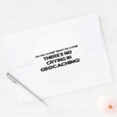 Geen drogen - Geocaching Ronde Sticker (Envelop)