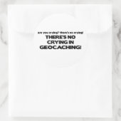 Geen drogen - Geocaching Ronde Sticker (Tas)