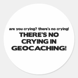 Geen drogen - Geocaching Ronde Sticker