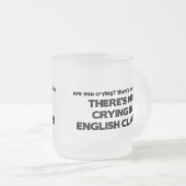 Geen drogen in de Engelse klasse Matglas Koffiemok (Voorkant rechts)