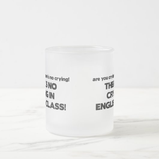 Geen drogen in de Engelse klasse Matglas Koffiemok (Center)