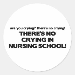 Geen drogen in de verpleegschool ronde sticker