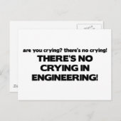 Geen drogen in engineering briefkaart (Voorkant / Achterkant)