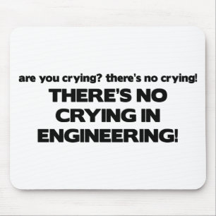 Geen drogen in engineering muismat