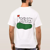 Geen drogen in Golf T-shirt (Achterkant)