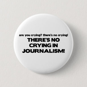 Geen drogen in journalistiek ronde button 5,7 cm