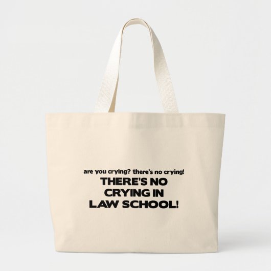 Geen drogen in rechtenschool grote tote bag (Voorkant)