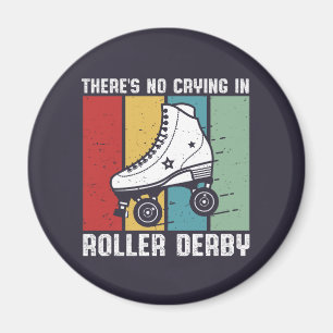 Geen drogen in Roller Derby Funny Rollerskating Magneet