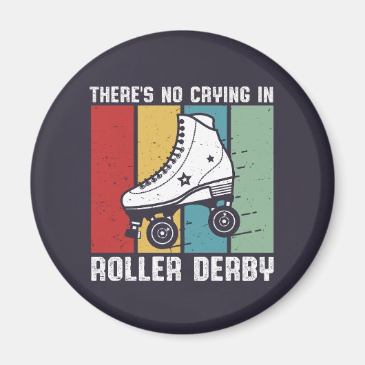 Geen drogen in Roller Derby Funny Rollerskating Magneet (Voorkant)
