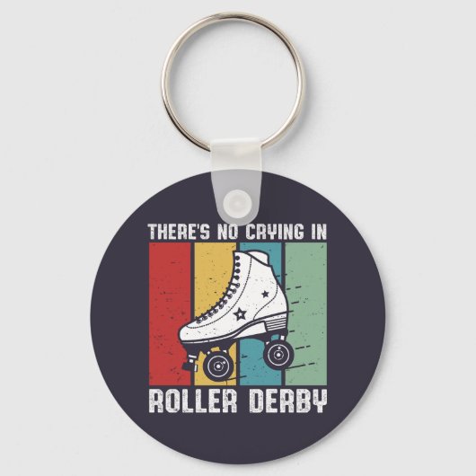 Geen drogen in Roller Derby Funny Rollerskating Sleutelhanger (Voorkant)