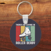 Geen drogen in Roller Derby Funny Rollerskating Sleutelhanger (Voorkant)