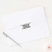 Geen drogen - Kayaking Ronde Sticker (Envelop)