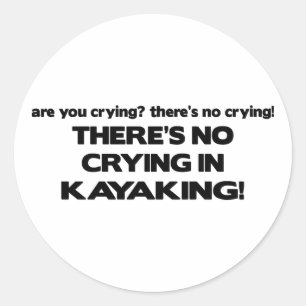 Geen drogen - Kayaking Ronde Sticker