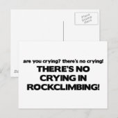 Geen drogen - rockbeklimming briefkaart (Voorkant / Achterkant)