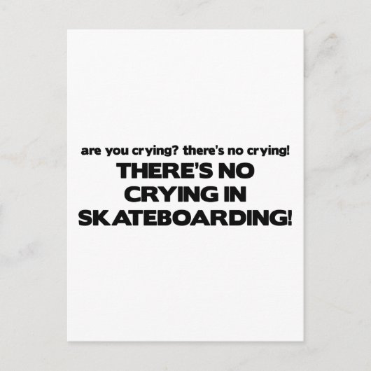 Geen drogen - Skateboarden Briefkaart (Voorkant)