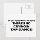 Geen drogen - Tap Dance Briefkaart (Voorkant / Achterkant)