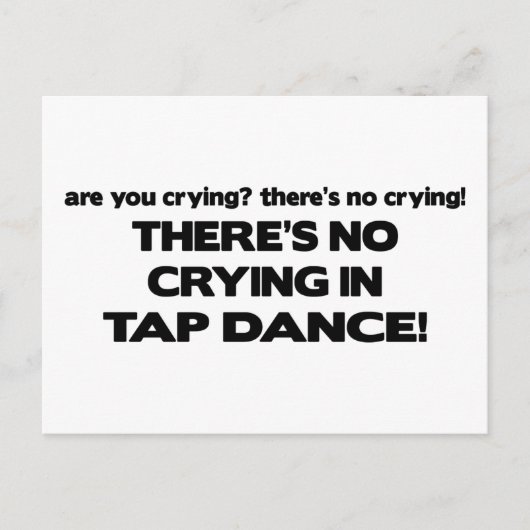 Geen drogen - Tap Dance Briefkaart (Voorkant)